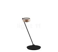Occhio Sento Tavolo 60 E, lámpara de sobremesa LED derecha, cabeza dorado mate/cuerpo negro mate - 3.000 K - Occhio Air