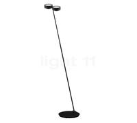 Occhio Sento Terra 180 E, lámpara de pie LED, cabeza negra mate/cuerpo negro mate - 2.700 K - Occhio Air