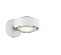 Occhio Sento Verticale Up D, lámpara de pared LED giratorio, cabeza blanco brillo/soporte blanco brillo - 3.000 K