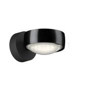 Occhio Sento Verticale Up E, lámpara de pared LED giratorio, cabeza black phantom/soporte negro mate - 2.700 K - Occhio Air