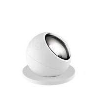 Occhio Sito Basso Volt C80, Focos de suelo LED Outdoor, cabezal blanco mate/pie blanco mate - 2.700 k