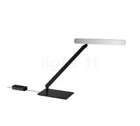 Occhio Taglio Tavolo, lámpara de sobremesa LED, cabeza plateado mate/cuerpo negro mate - Occhio Air