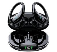 occiam Auriculares inalámbricos con cancelación de ruido activa, auriculares Bluetooth, reproducción de 90 horas, auriculares estéreo con micrófono, ganchos sobre la oreja, IPX7, impermeables, para