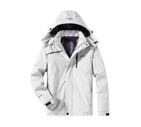 OCCOKO Chaqueta de esquí de montaña para Hombre y Mujer Resistente al Viento Abrigo de esquí de montaña para Hombre y Mujer Resistente al Viento (WH1, M)