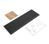 Occre Base de exhibición de madera MDF para tranvía Milano, 40 x 14,5 x 1,6 cm, color negro