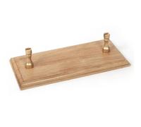 Occre Base En Madera Maciza De Roble + 2 Soportes En Fundición Laminada 19164