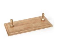 Occre Base expositora de roble macizo + 2 soportes de fusión laminada 250 x 120 x 15 mm código 19164