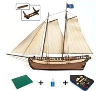 OcCre Polaris Barco De Madera Modelo 1:50 Kit Con Herramientas Y Soporte