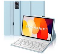 Occtingkind - Carcasa para teclado Xiaomi Redmi Pad SE de 11 pulgadas, AZERTY francés funda teclado Bluetooth magnética desmontable para tableta Xiaomi Redmi Pad SE 11" 2023, azul cielo