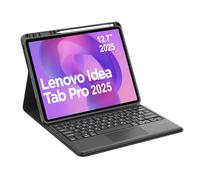 Occtingkind, Teclado para Idea Tab Pro, Funda con Teclado para Lenovo Idea Tab Pro 2025 12.7 Pulgadas Magnético Desmontable Bluetooth Keyboard QWERTZ Disposición USB C Trackpad Negro