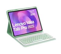 Occtingkind, Teclado para Idea Tab Pro, Funda con Teclado para Lenovo Idea Tab Pro 2025 12.7 Pulgadas Magnético Desmontable Bluetooth Keyboard QWERTZ Disposición USB C Retroiluminación Verde