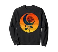 Occult Crescent Moon Rose Goth, Ocultismo Brujería Wicca Sudadera
