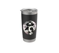 Occult Moon Rose Ocult Cyber Gothic - Figura decorativa, diseño gótico Vaso térmico de acero inoxidable de doble pared