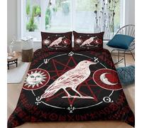 Occult Mystic Art Funda de Edredón Juego de Ropa de Cama de 3 Piezas Impresión 3D Cierre de Occult Mystic Arte Funda Edredon Funda de Almohada a Juego Suave for niños y niñas King（220x240cm）