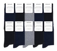 Occulto calcetines 100% algodón hombre pack de 10-20 pares (modelo: Ingo) 4 Pares Negro | 4 Pares Marino | 2 Pares Gris 39-42