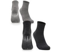 Occulto calcetines antideslizantes para hombre 2-4 pares (modelo: Andi) 2 Pares | negro,gris 39-42
