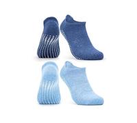 Occulto CALCETINES ANTIDESLIZANTES para MUJER y HOMBRE (2-4 PARES), CALCETINES para YOGA y PILATES MUJER HOMBRE 39-42 2 Pares | Azul