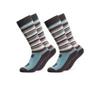 Occulto CALCETINES de ESQUI para NIÑOS y NIÑAS (2 Pares), CALCETINES TÉRMICOS NIÑOS de INVIERNO ACOLCHADOS y TRANSPIRABLES 23-26 Gris