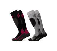 Occulto Calcetines deportivos 'Merino Toni' gris / rosa oscuro / negro 35-38 gris / rosa oscuro / negro