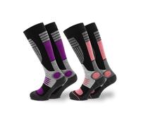 Occulto Calcetines deportivos 'Ski Maria' gris moteado / lila / rosa / negro 39-42 gris moteado / lila / rosa / negro