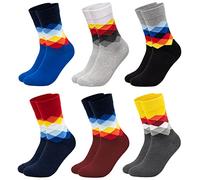 Occulto CALCETINES HOMBRE divertidos estampados (6 PARES), CALCETINES HOMBRE colores hecho de ALGODÓN