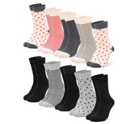 Occulto Calcetines 'Michaela' gris moteado / rojo vivo / negro / blanco lana 35-38 gris moteado / rojo vivo / negro / blanco lana