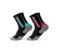 Occulto Calcetines senderismo mujer 2 pares (modelo: Gerlinde) 35-38 Azul-Rose