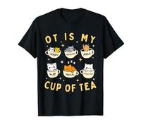 Occupational Therapy Funny OT Is My Cup of Tea Cat Kitten Camiseta