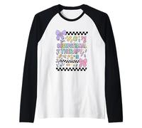 Occupational Therapy Kawaii Pastel Tools Graphic Camiseta Manga Raglan