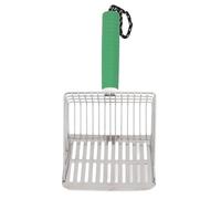 Occupiedpet Cat Litter Scoop, Detachable Handle Stainless Steel Design, 10.43 x 5.12 x 1.77in Poop Scooper for Litter Box Green (Verde)