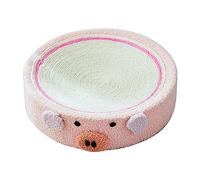 Occupiedpet Cat Scratcher Bed, Round Sisal Cat Scratcher for Claw Sharpening, 15.4in Diameter 3.9in Height (Piglet)