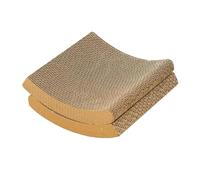 Occupiedpet Cat Scratching Pad Refill, Corrugated Paper Replacement Core with Moon Shape, 2 Pack Scratcher Inserts For Cat Sofas and Loungers