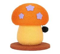 Occupiedpet Cat Scratching Post, Mushroom Shape Sisal Cat Scratcher for Claw Grinding, 14.6in Length 11.8in Height
