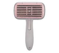 Occupiedpet Cat Shedding Brush, One Key Self Cleaning Cat Grooming Brush for Loose Hair Removal, 8.3in Length Massage Pet Comb (Pink)