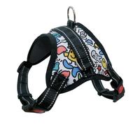 Occupiedpet Dog Harness with Handle, Adjustable Reflective Oxford Cloth Vest for Medium and Large Dogs, Saddle Style No Pull Pet Walking Gear for Outdoor Activities (Metro)