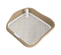 Occupiedpet Dog Potty Tray, Raised Fence Removable Mesh Grid Pad Pet Toilet, 55 Centimeter Length Anti-Splash Dog Training Toilet for Large Dogs Home Use Coffee (Coffee)