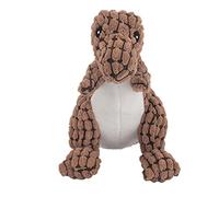 Occupiedpet Dog Squeaky Toy, Corn Grain Plush PP Cotton Chew Toy, Cartoon Dinosaur Shaped Interactive Teeth Cleaning Plaything for Small Medium Dogs Indoor Outdoor Games (S (31.5 X 25.2in))
