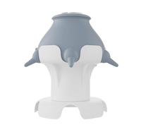 Occupiedpet Estación de alimentación de leche para mascotas, 4 tetinas de silicona suave con base elevada, cuenco de simulación de leche materna para múltiples cachorros y gatitos (gris)