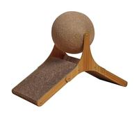 Occupiedpet Ferris Wheel Cat Scratcher, Large Vertical Sisal Scratcher with Rolling Ball for Indoor Cats, Low Mess Claw Toy