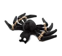Occupiedpet Halloween Spider Cat Toy, Plush Kitten Toy with Wood Chip Legs
