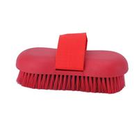 Occupiedpet Horse Grooming Brush, Soft Sponge fibres Cleaning Tool, Anti Slip Ergonomic PP Grip Design, for Horse Bathing Scrubbing and Stable Tidying