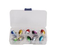 Occupiedpet Mini Fishing Lures，3D Eye Simulated Swimming Bait，10 Pieces ABS Portable Fishing Tackle Set for Freshwater Saltwater Angling Use