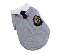 Occupiedpet Pet Dress, Lightweight Campus Style Apparel, Stylish Adorable Outfit, Universal Seasonal Clothing for Cats and Dogs Daily Party Birthday Wear (Men's Tie Gray M)