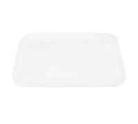 Occupiedpet Pet Feeding Mat, Impermeable Cat Bowl Mat with Raised Edge, Anti Slip Dog Food Tray for Floor, 22.64 x 13.98 x 1.38 Inch (White)