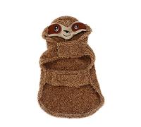 Occupiedpet Pet Hoodie Costume, Velvet Breathable Warm Coat, Sloth Pattern Stylized Outfit, Seasonal Cosplay Apparel, Festival Daily Wear Clothing for Small Medium Cats and Dogs (S)