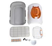 Occupiedpet Pet Travel Carrier，Airline Approved Cat Carrier with Hard Shell Ventilation，Large Space Portable Plastic Dog Crate for Outdoor Trip 20.08 x 12.60 x 7.87in