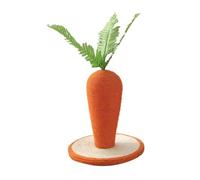 Occupiedpet Rascador para Gatos de Zanahoria, Poste rascador para Gatos de sisal con Base Antideslizante, Juguete Grande para el Cuidado de Garras felinas (L)