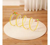 Occupiedpet S Type Cat Tunnel, Steel Wire Cat Tunnel Toy, 11.02in x 9.45in x 1.97in for Self Play and Travel (Rat)