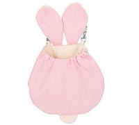 Occupiedpet Small Pet Sleeping Bag, Rabbit Ear Hammock For Hamsters and Guinea Pigs, Canvas Hanging Bed with 2 Hooks, Pink, Size S Or L (l)