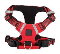 Occupiedpet Ultra Thin Dog Vest, Reflective Water resistive Pet Harness with Control Handle, Nylon Adjustable Chest Strap for Walking (S)
